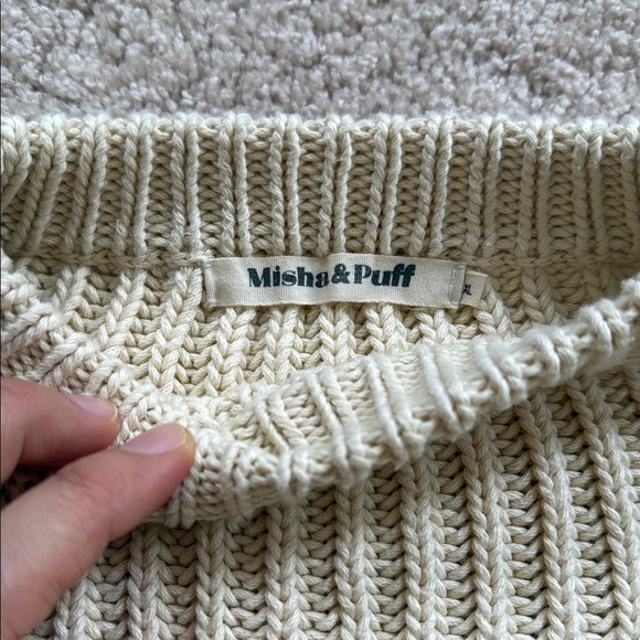 Misha & Puff Fisherman Sweater (Cream) - Picture 2 of 3